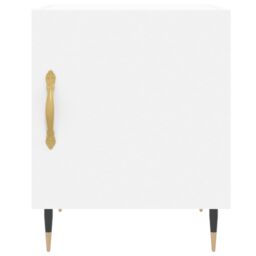Berkfield Home Bedside Cabinets 2 pcs White 40x40x50 cm Engineered Wood - Size: 40 x 40 x 50 cm - thumbnail 5