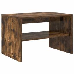 Berkfield Home TV Cabinet Smoked Oak 60x40x40 cm Engineered Wood in Brown - Size: 60 x 40 x 40 cm - thumbnail 3