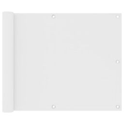 Berkfield Home Balcony Screen White 75x400 cm Oxford Fabric - thumbnail 1