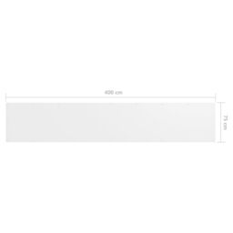Berkfield Home Balcony Screen White 75x400 cm Oxford Fabric - thumbnail 5