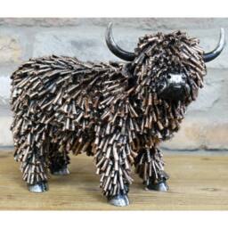Gifts Direct 2 U Bronzed Highland Cow Ornament in Bronze - thumbnail 5