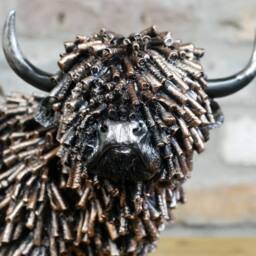 Gifts Direct 2 U Bronzed Highland Cow Ornament in Bronze - thumbnail 2