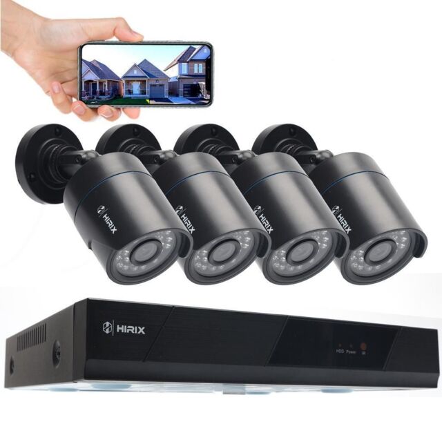 Alivio 5MP CCTV Surveillance Security Camera, 1080P 4 Channal AHD Kit CCTV With 500GB HDD in Black - image 1