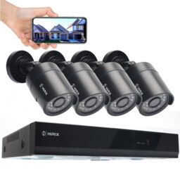 Alivio 5MP CCTV Surveillance Security Camera, 1080P 4 Channal AHD Kit CCTV With 500GB HDD in Black - thumbnail 1