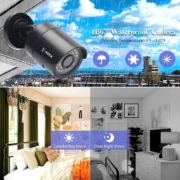 Alivio 5MP CCTV Surveillance Security Camera, 1080P 4 Channal AHD Kit CCTV With 500GB HDD in Black - thumbnail 5