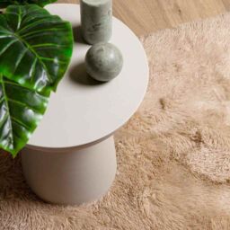 Berkfield Home Shaggy Rug High Pile NAVARRA Beige 200x200 cm Polyester - Size: Medium - thumbnail 8