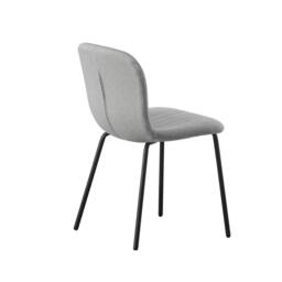MCC Direct Bella Luxe Set of 4 Teddy Faux Fur Dining Chairs in Light Grey - thumbnail 6