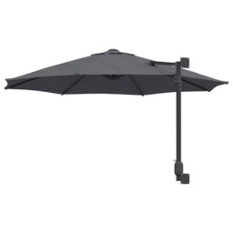 Berkfield Home Patio Umbrella Anthracite Powder-Coated Steel, Polyester Large - thumbnail 6