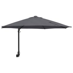 Berkfield Home Patio Umbrella Anthracite Powder-Coated Steel, Polyester Large - thumbnail 2