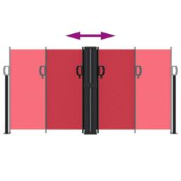 Berkfield Home Retractable Side Awning Red 120x1000 cm - thumbnail 5