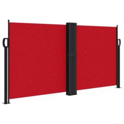 Berkfield Home Retractable Side Awning Red 120x1000 cm - thumbnail 3