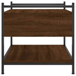 Berkfield Home Decorative Coffee Table Brown Oak 50x50x50 cm Engineered Wood - Size: 50 x 50 x 50 cm - thumbnail 7