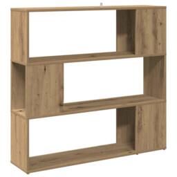 Berkfield Home Elegant Book Cabinet/Room Divider Artisan Oak 100x24x94 cm in Brown - Size: 100 x 24 x 94 cm - thumbnail 6