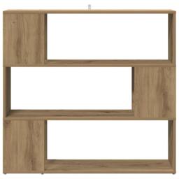 Berkfield Home Elegant Book Cabinet/Room Divider Artisan Oak 100x24x94 cm in Brown - Size: 100 x 24 x 94 cm - thumbnail 4