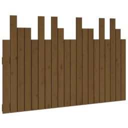 Berkfield Home Wall Headboard Honey Brown 127.5x3x80 cm Solid Wood Pine - thumbnail 2