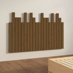Berkfield Home Wall Headboard Honey Brown 127.5x3x80 cm Solid Wood Pine - thumbnail 4