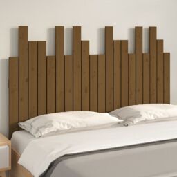 Berkfield Home Wall Headboard Honey Brown 127.5x3x80 cm Solid Wood Pine - thumbnail 3