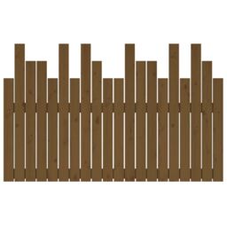 Berkfield Home Wall Headboard Honey Brown 127.5x3x80 cm Solid Wood Pine - thumbnail 5