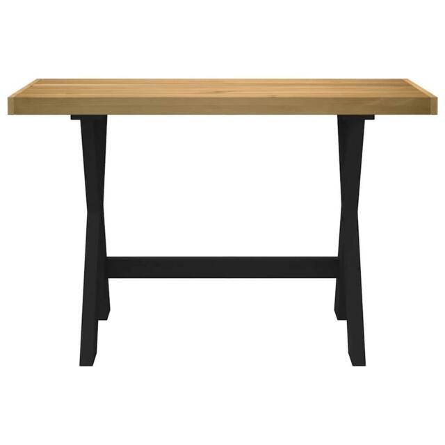 Berkfield Home Decorative Desk NOAIN X-Shaped Legs 120x50x75 cm Solid Wood Pine in Brown - Size: 120 x 50 x 75 cm - image 1