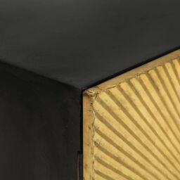 Berkfield Home Sideboard 55x30x75 cm Solid Wood Mango in Gold - Size: 55 x 30 x 75 cm - thumbnail 6