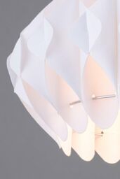 BHS Lighting Small Landon Easy Fit Light Shade in White - Size: 30 cm diameter x 21 cm high - thumbnail 3