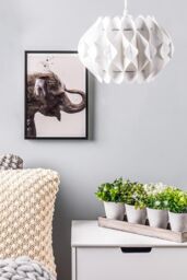 BHS Lighting Small Landon Easy Fit Light Shade in White - Size: 30 cm diameter x 21 cm high - thumbnail 4