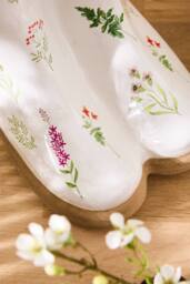 Dibor Large Flowers Indoor Outdoor Welly Boots Planter H29.5 x W24cm in White - thumbnail 4