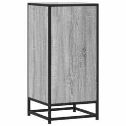 Berkfield Home Sideboard Grey Sonoma 35.5x35x76 cm Engineered Wood & Metal - thumbnail 7