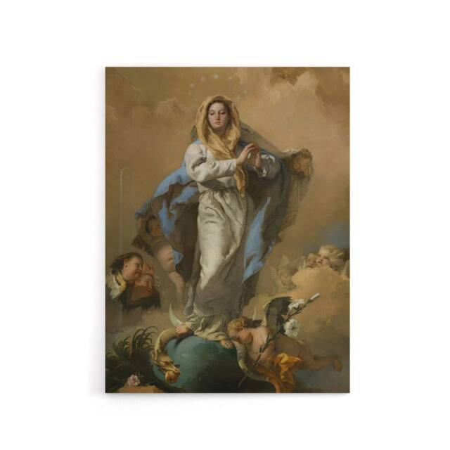 "Artery8 Giambattista Tiepolo Immaculate Conception of Mary Canvas Art Print - Size: W12"" x H16""" - image 1