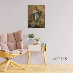 "Artery8 Giambattista Tiepolo Immaculate Conception of Mary Canvas Art Print - Size: W12"" x H16""" - thumbnail 3