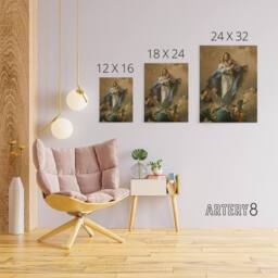 "Artery8 Giambattista Tiepolo Immaculate Conception of Mary Canvas Art Print - Size: W12"" x H16""" - thumbnail 4