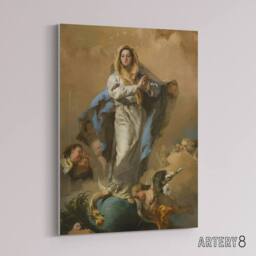 "Artery8 Giambattista Tiepolo Immaculate Conception of Mary Canvas Art Print - Size: W12"" x H16""" - thumbnail 2