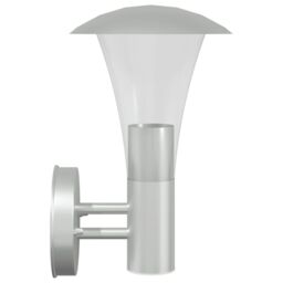 Berkfield Home Outdoor Wall Light Silver Stainless Steel - thumbnail 5
