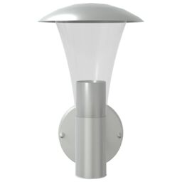 Berkfield Home Outdoor Wall Light Silver Stainless Steel - thumbnail 4