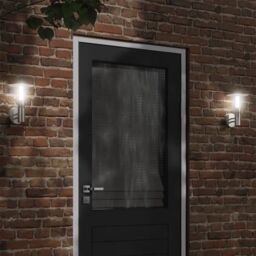 Berkfield Home Outdoor Wall Light Silver Stainless Steel - thumbnail 1