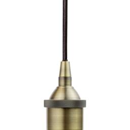 SE Home Duck Egg Blue Small Trinity Metal Pendant Light - Antique Brass - thumbnail 3