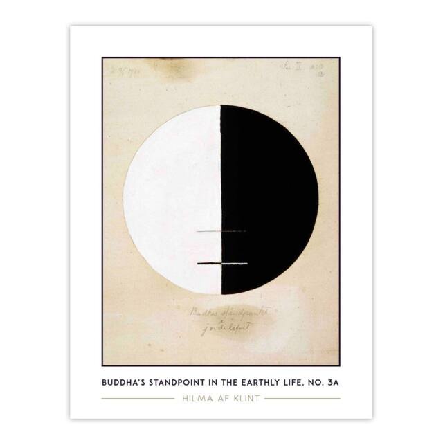 "Artery8 Hilma Af Klint Buddhas Standpoint In The Earthly Life Wall Art Print in Beige - Size: W12"" x H16""" - image 1