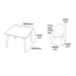 Liberty House Toys Kids Unicorn Table & Two Chairs in White - thumbnail 8
