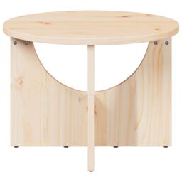 Berkfield Home Coffee Table Natural 50 x 50 x 35 cm Solid pine wood in Brown - thumbnail 5