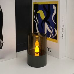 Bright Zeal 3 Pcs LED Flameless Candles with Timer, Ambient lighting in Brown