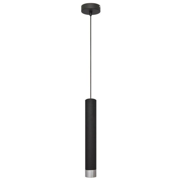 Netlighting Tuba Slim Pendant Ceiling Light Black Chrome 10cm - image 1