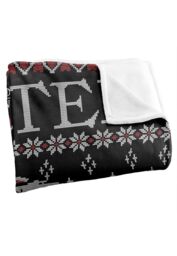 Game Of Thrones Blanket, 152x127 cm Winter is Coming Ugly Christmas Sweater Silky Touch Super Soft Throw Blanket in White - thumbnail 3