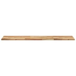 Berkfield Home Floating Shelves 2 pcs 120x40x2 cm Oil Finished Solid Wood Acacia in Brown - Size: 120 x 40 x 2 cm - thumbnail 4