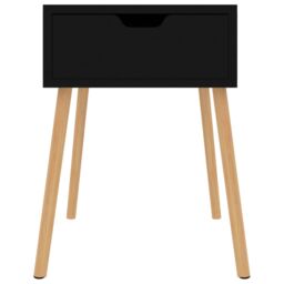 Berkfield Home Bedside Cabinet High Gloss Black 40x40x56 cm Engineered Wood - Size: 40 x 40 x 56 cm - thumbnail 3