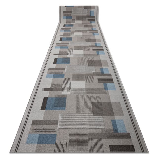 RugsX Anti-Slip Listra Runner in Grey - Size: 67 cm x 180 cm - image 1