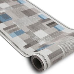 RugsX Anti-Slip Listra Runner in Grey - Size: 67 cm x 180 cm - thumbnail 2