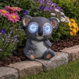 Marco Paul Solar Blinkin Koala Garden Ornament in Grey - thumbnail 5