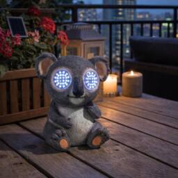 Marco Paul Solar Blinkin Koala Garden Ornament in Grey - thumbnail 3