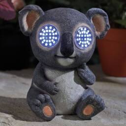 Marco Paul Solar Blinkin Koala Garden Ornament in Grey - thumbnail 1