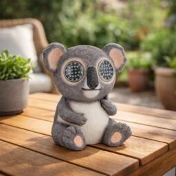 Marco Paul Solar Blinkin Koala Garden Ornament in Grey - thumbnail 4